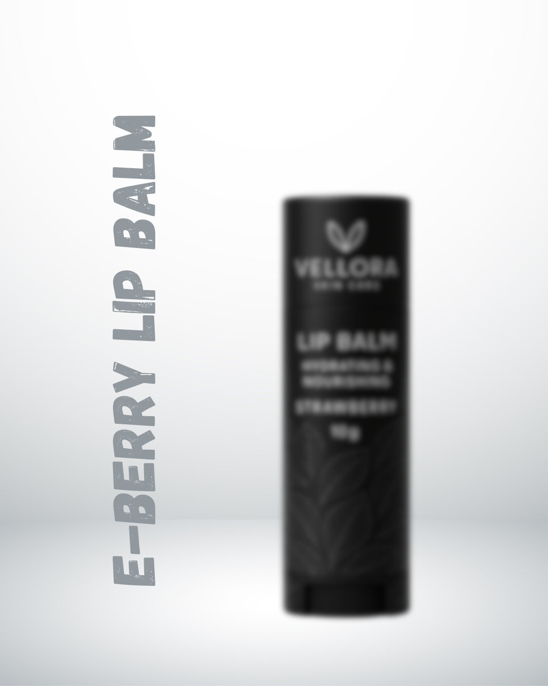 Blueberry lip balm by Vellora-hydrating wax-based berry lip moisturizer with shea butter