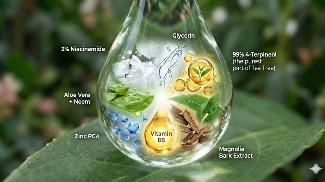 Acne-prone skin face wash with Niacinamide, 4-Terpineol and Aloe Vera