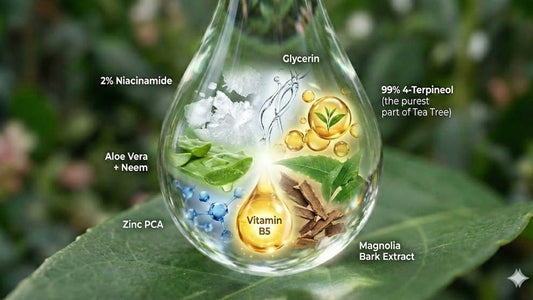 Acne-prone skin face wash with Niacinamide, 4-Terpineol and Aloe Vera