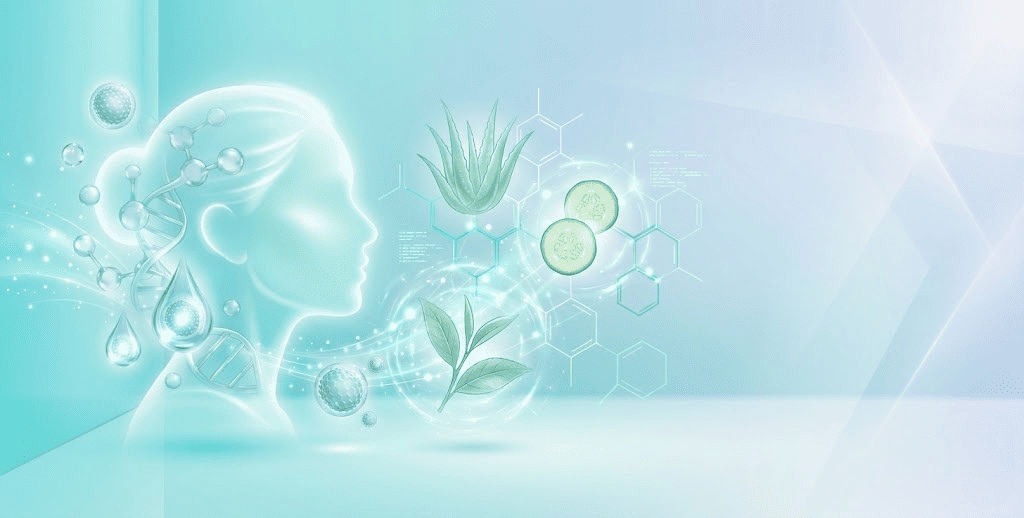 Hybrid Modern Skin Care Science by VELLORA – next-gen skincare concept image