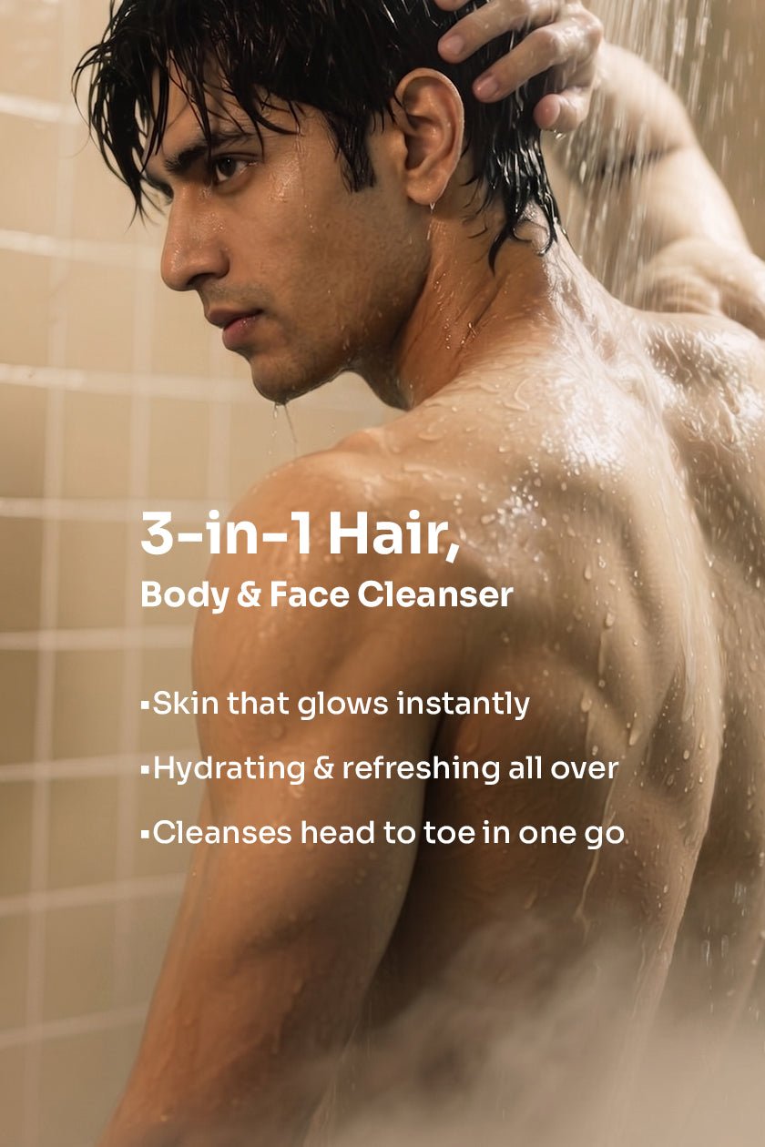 Dark Storm Charcoal Shower Gel 3-in-1 for Body, Face & Hair - 245ml