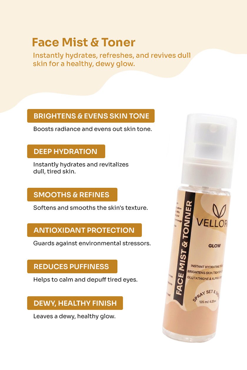 Glow Face Toner with Glutathione & Niacinamide for Instant Glow - 125ml