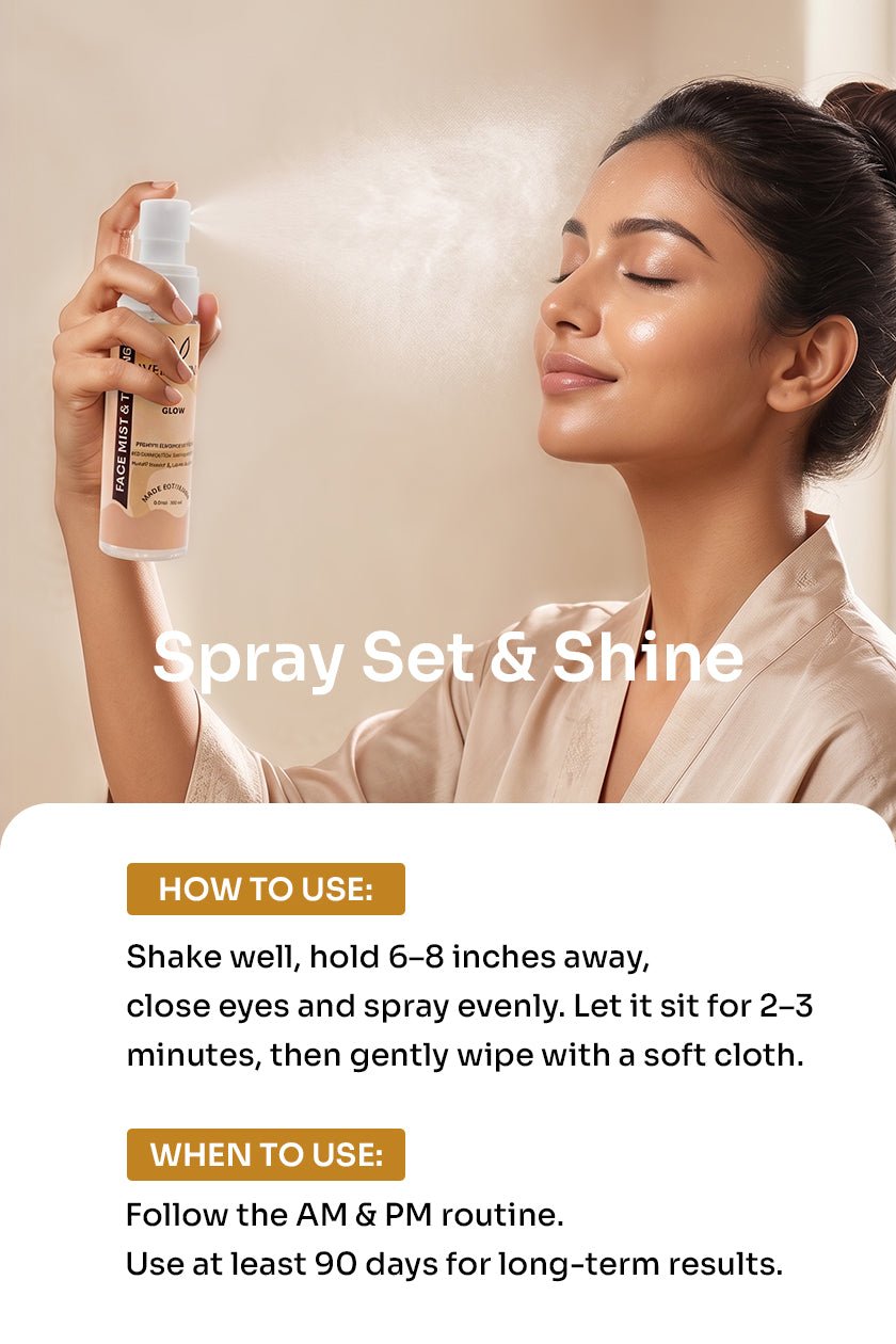 Glow Face Toner with Glutathione & Niacinamide for Instant Glow - 125ml