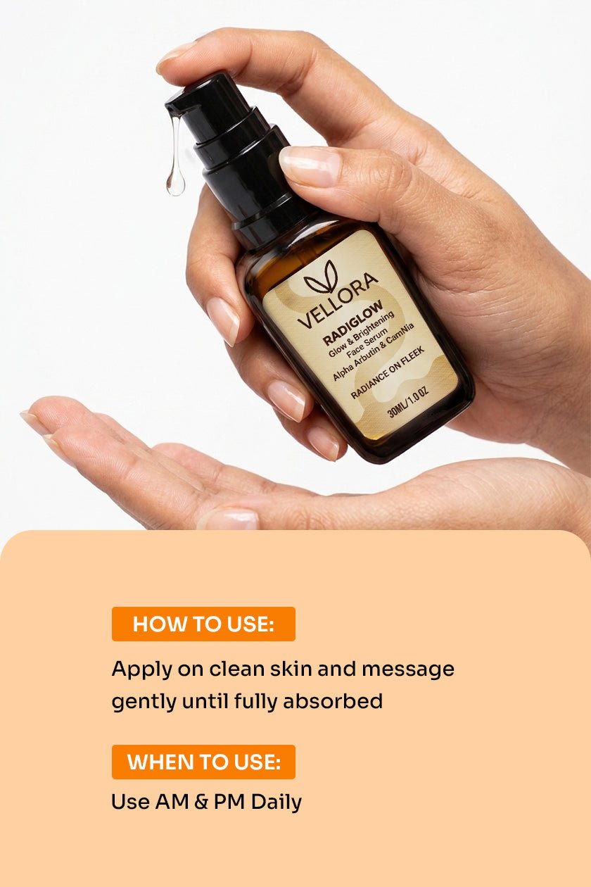 Radiglow Face Serum (Glowing Skin) with Alpha Arbutin & Camnia - 30ml