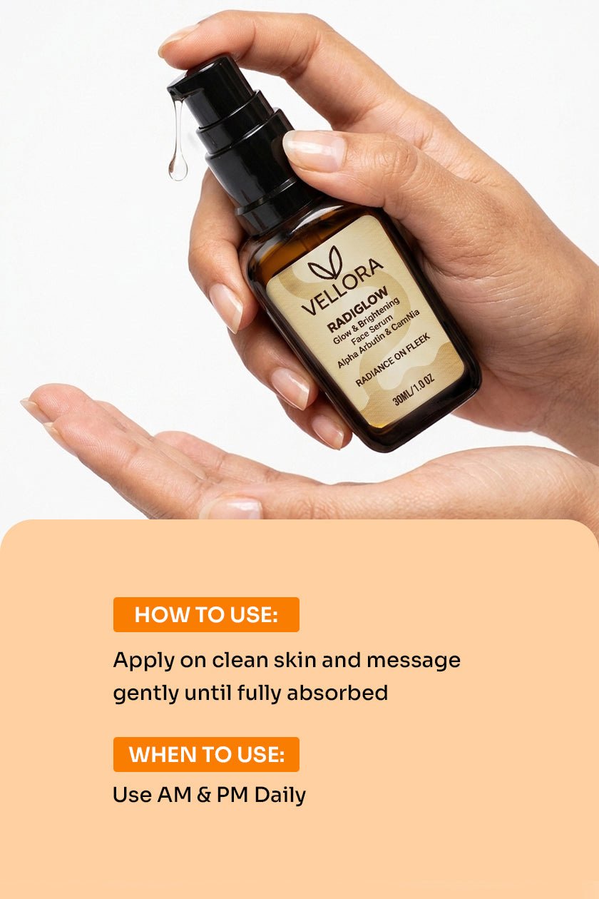 Radiglow Face Serum (Glowing Skin) with Alpha Arbutin & Camnia - 30ml