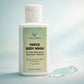 Vellora Tripce Body Wash 50ml, 3-in-1 hair body and face wash with cucumber mint gel texture for fresh, smooth skin