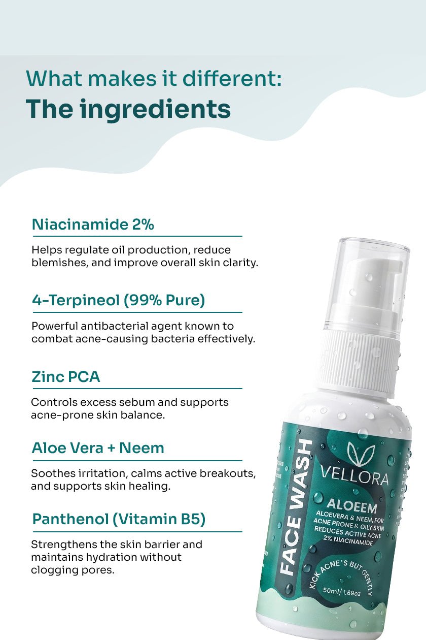 Aloeem Face Wash with 2% Niacinamide & Vitamin B5 - 50ml