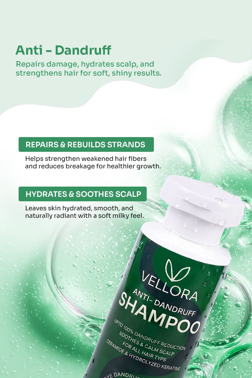 Anti-Dandruff Shampoo with Ceramide & Hydrolyzed Keratin - 100ml