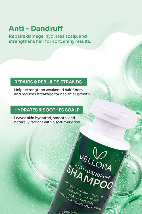 Anti-Dandruff Shampoo with Ceramide & Hydrolyzed Keratin - 100ml