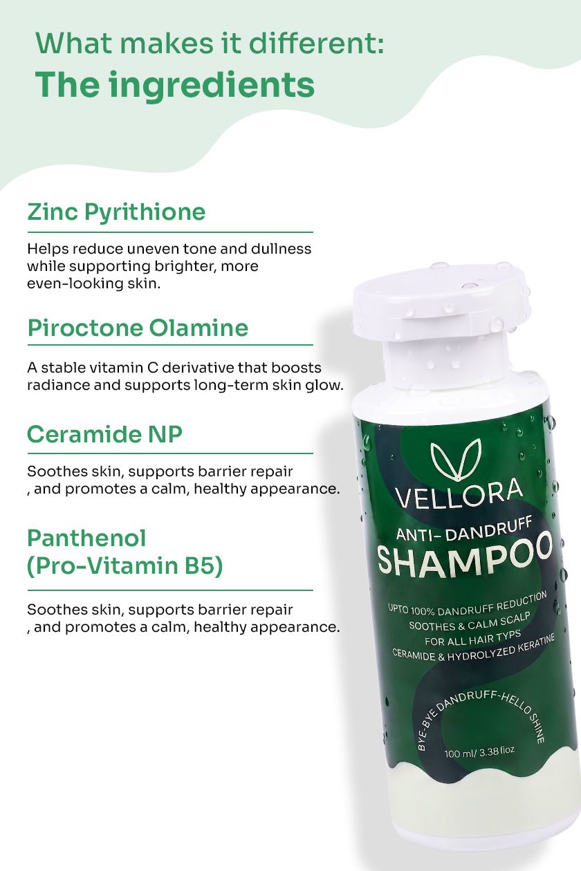 Anti-Dandruff Shampoo with Ceramide & Hydrolyzed Keratin - 100ml