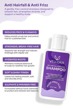 Anti Hair Fall & Anti Frizz Shampoo with Caffeine, Biotin & Hyaluronic Acid - 50ml