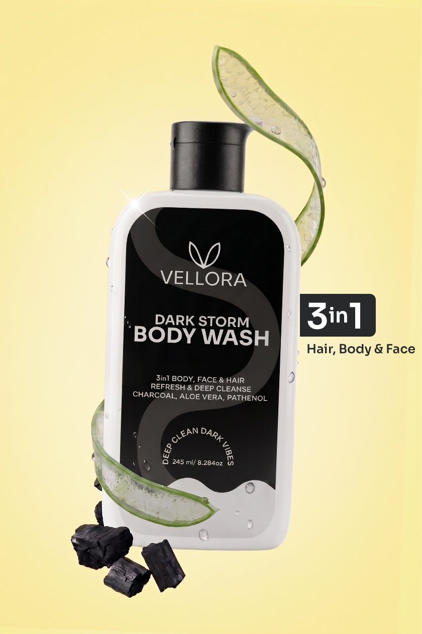 Dark Storm Charcoal Shower Gel 3-in-1 for Body, Face & Hair - 245ml