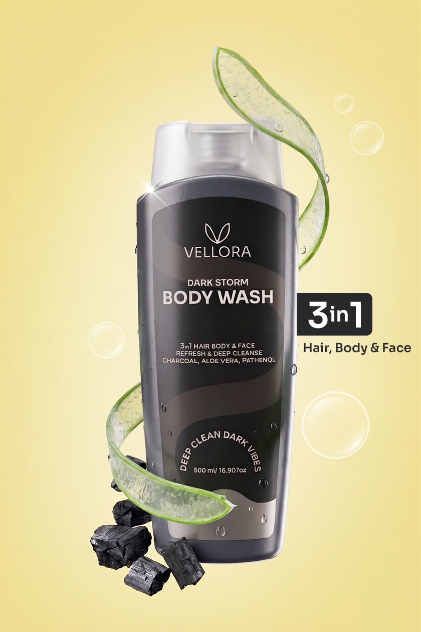 Dark Storm Charcoal Shower Gel 3-in-1 for Body, Face & Hair - 500ml