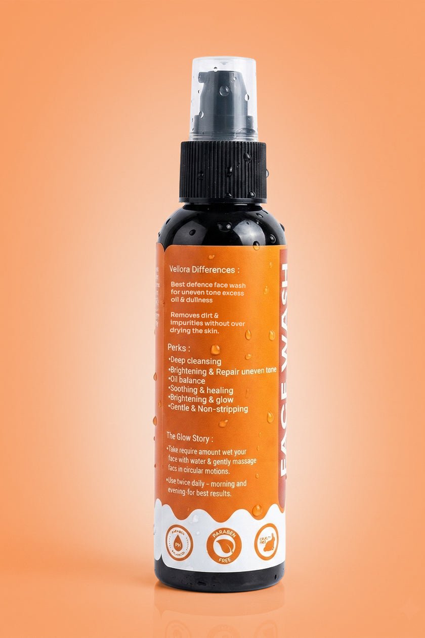 GreLemo Face Wash with Vitamin C & Rice Water - 125 ml