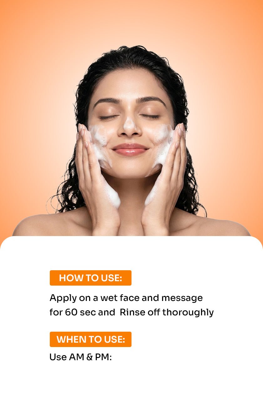 GreLemo Face Wash with Vitamin C & Rice Water - 50 ml