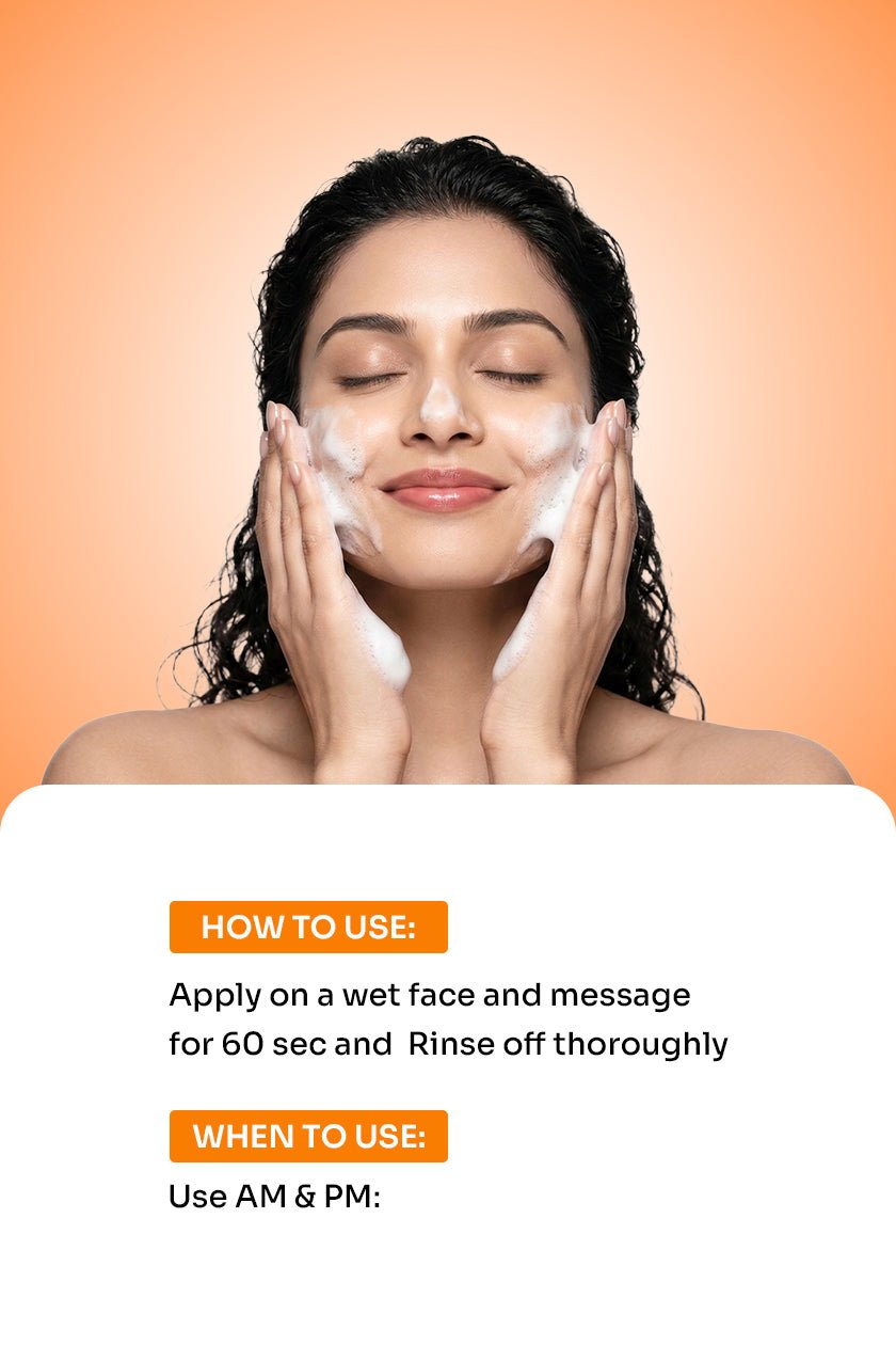 GreLemo Face Wash with Vitamin C & Rice Water - 125 ml