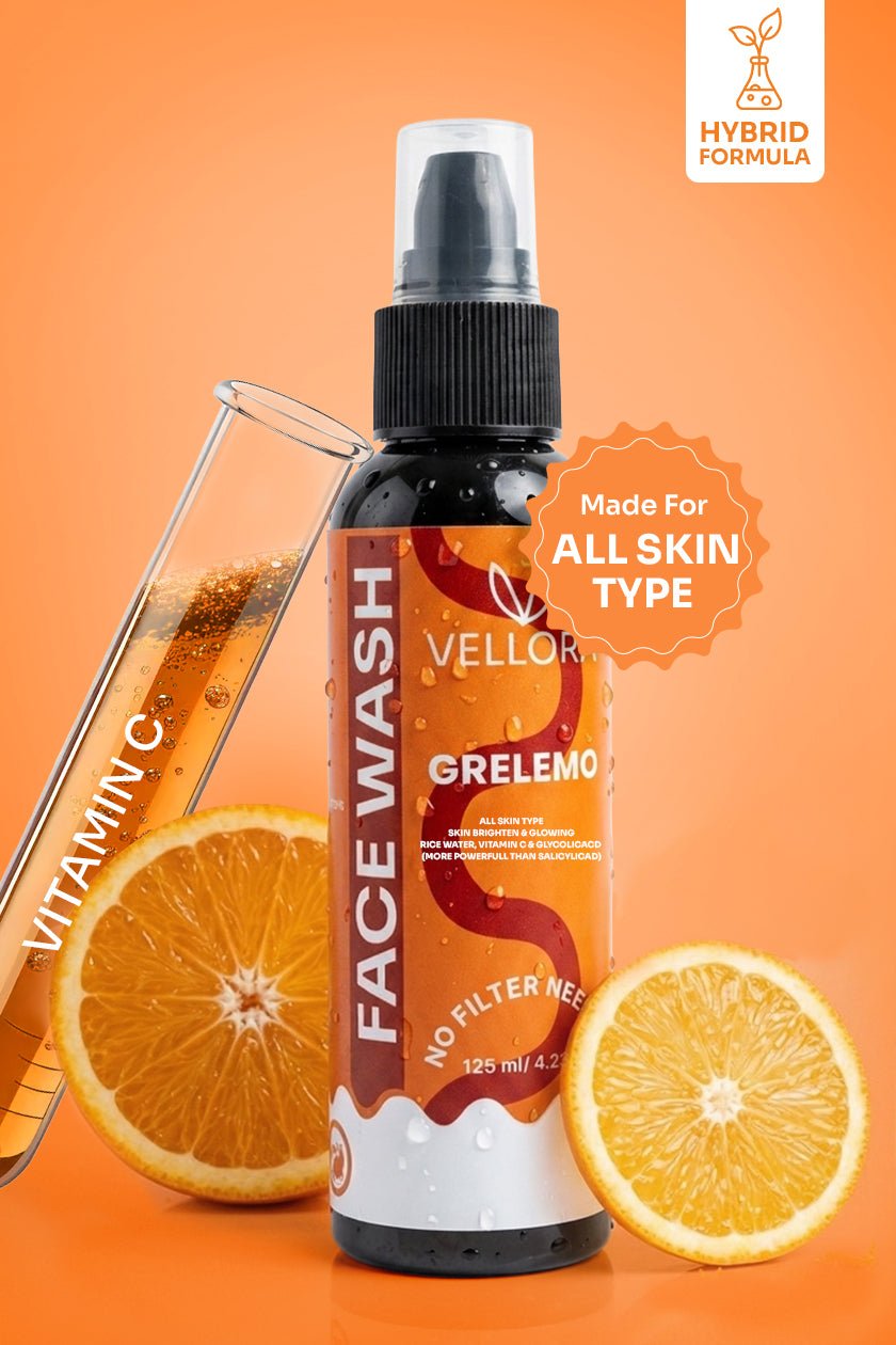 GreLemo Face Wash with Vitamin C & Rice Water - 125 ml