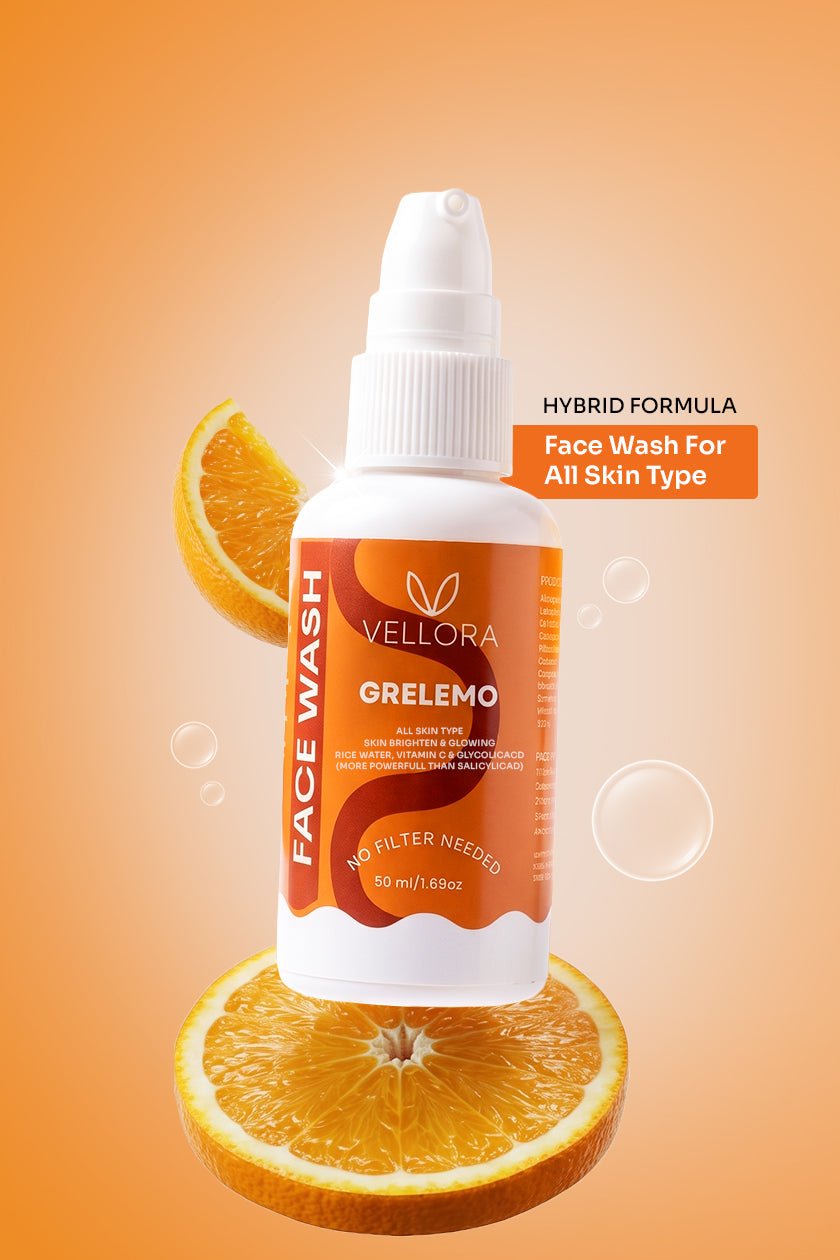 GreLemo Face Wash with Vitamin C & Rice Water - 50 ml