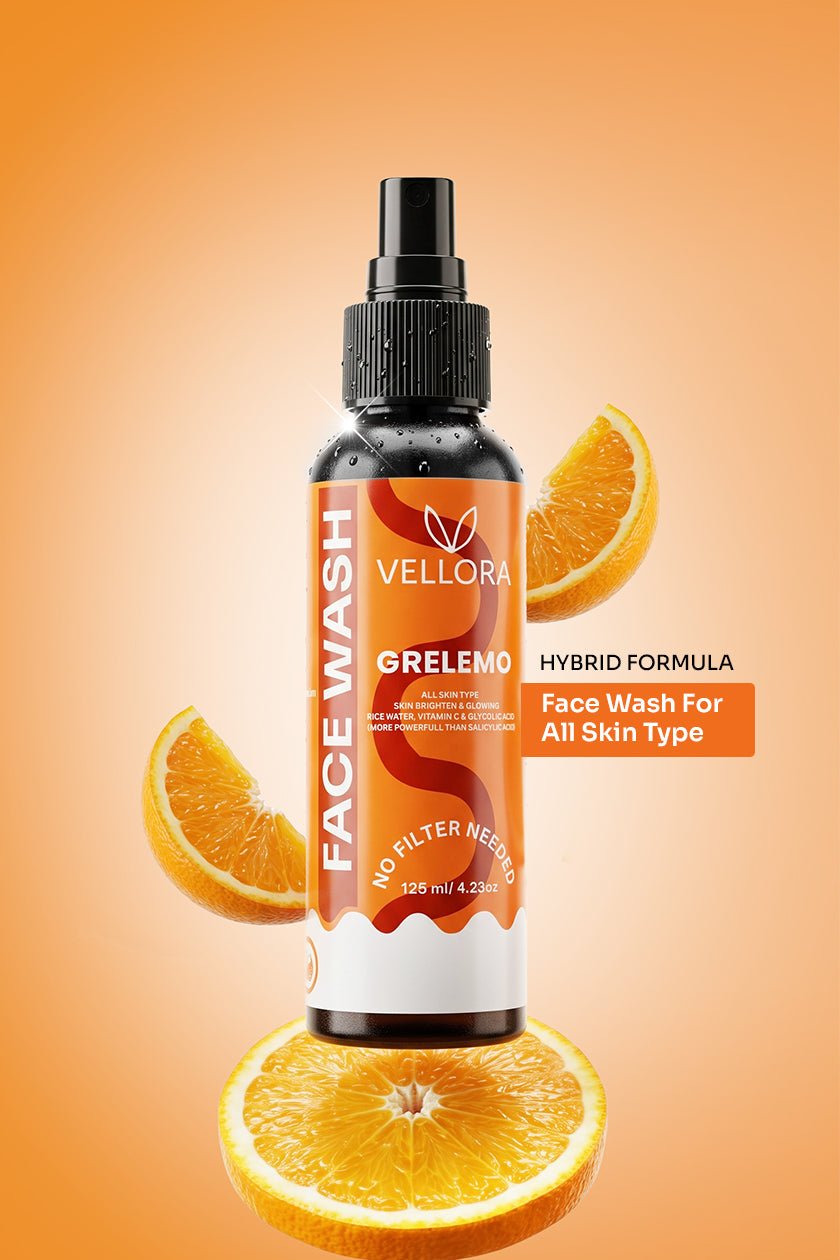 GreLemo Face Wash with Vitamin C & Rice Water - 125 ml