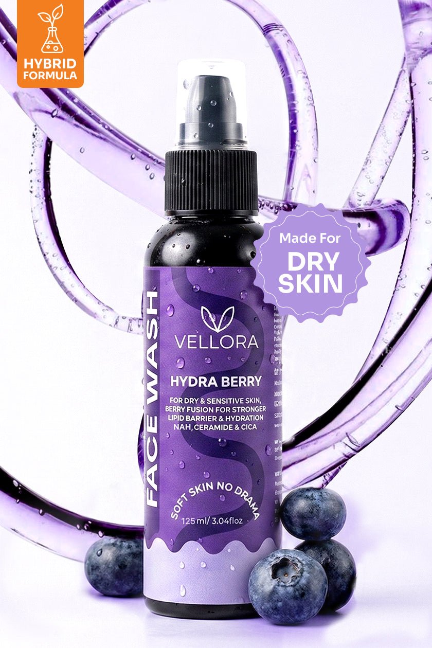 Hydraberry Face Wash with Cica, Niacinamide & Ceramides for Dry Skin - 125ml