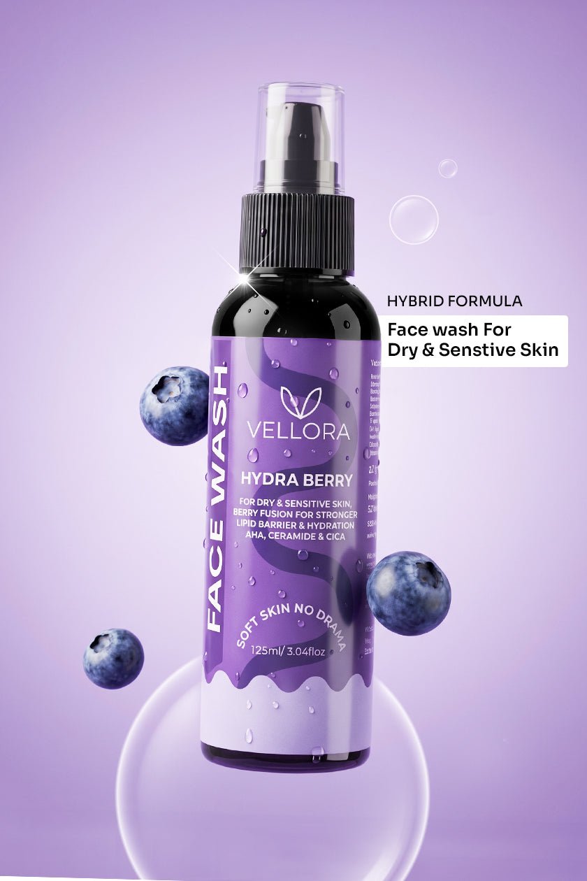 Hydraberry Face Wash with Cica, Niacinamide & Ceramides for Dry Skin - 125ml