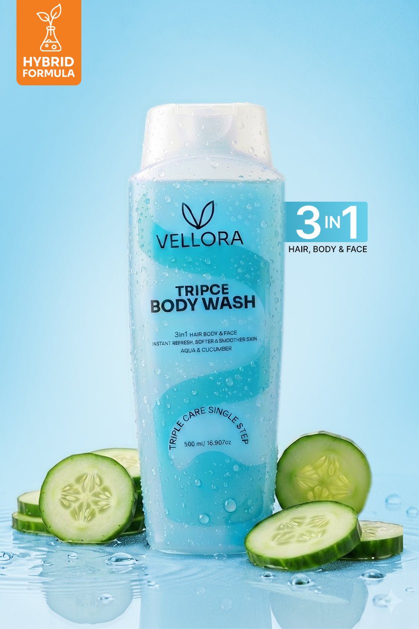 Shower Gel with Aqua & Cucumber 3-in-1 for Body, Face & Hair - 500ml